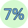 7%